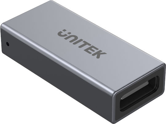 Unitek Μετατροπέας USB-C / USB-A male σε USB-C / USB-A female Ασημί 1τμχ A1036GY