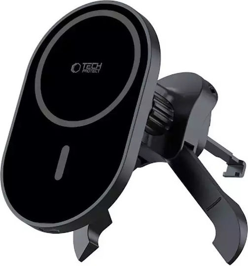 Tech-Protect Suport Auto pentru Telefon cu magnet și Încărcare Wireless MagSafe Neagră