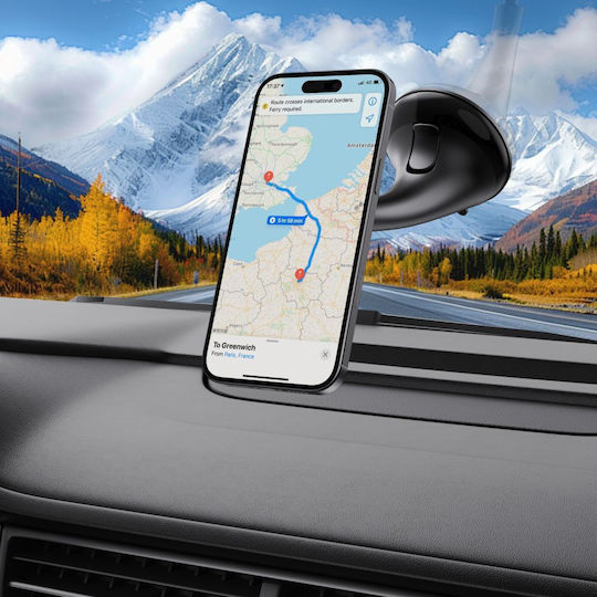 Tech-Protect N56 Magnetic Magsafe Suport Auto pentru Telefon cu magnet MagSafe Neagră