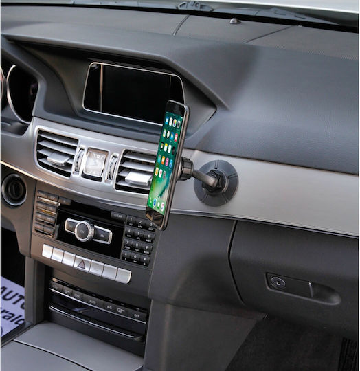 Lampa Magneto Stick Βάση Κινητού Αυτοκινήτου με Μαγνήτη Ασημί