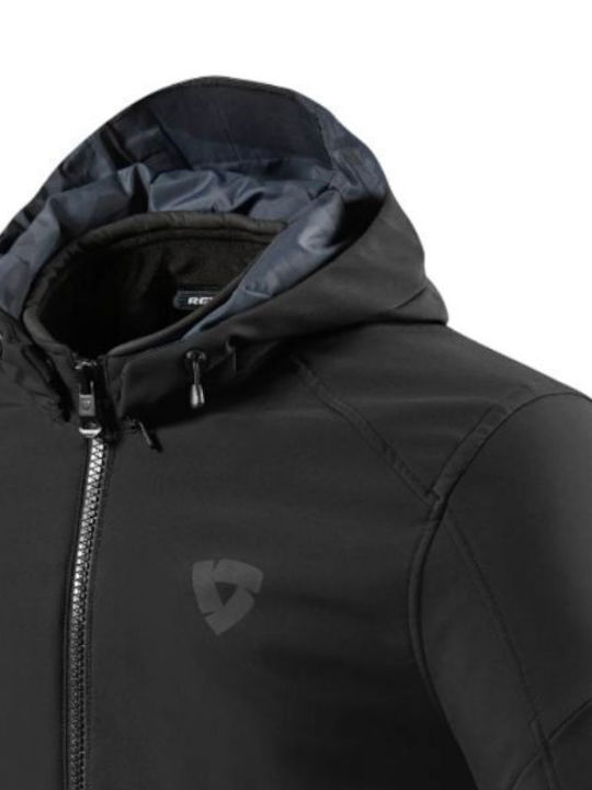 Rev'IT Afterburn H2O Winter Men's Motorcycle Jacket Softshell Waterproof Black