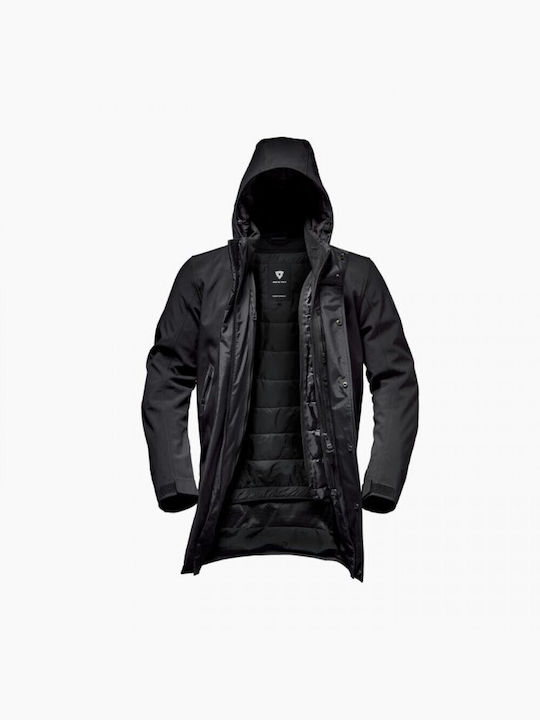 Rev'IT Trafalgar H2O Winter Men's Motorcycle Jacket Softshell Waterproof Black