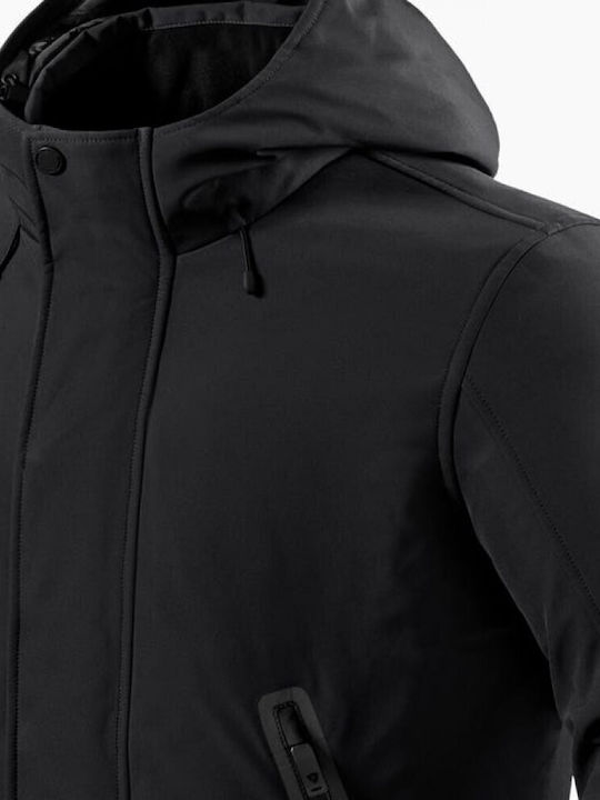 Rev'IT Trafalgar H2O Winter Men's Motorcycle Jacket Softshell Waterproof Black