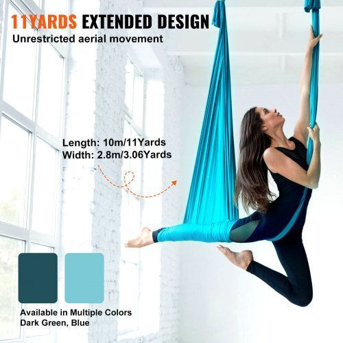 Vevor Aerial Yoga Set Length 11μ. Blue