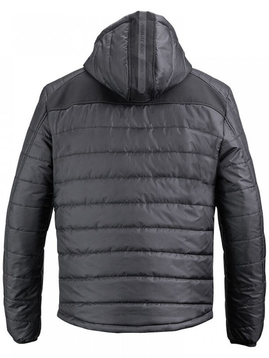 Nordcode Quartz Winter Herren Motorradjacke Schwarz