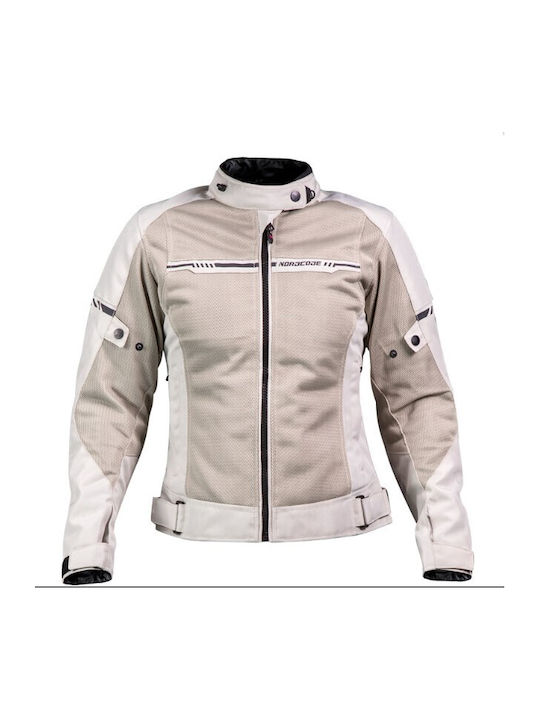Nordcode Aero-R II Lady Summer Women's Motorcycle Jacket Light Grey