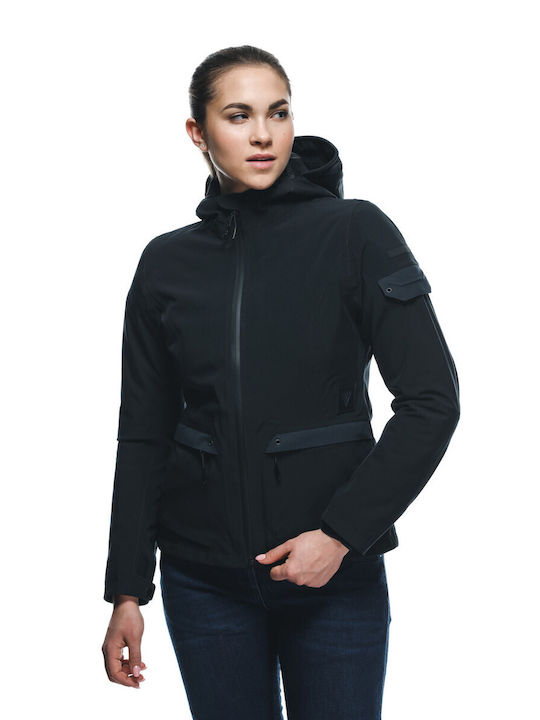 Dainese Centrale Absoluteshell Pro Γυναικείο Μπουφάν Μηχανής 4 Εποχών Αδιάβροχο Μαύρο
