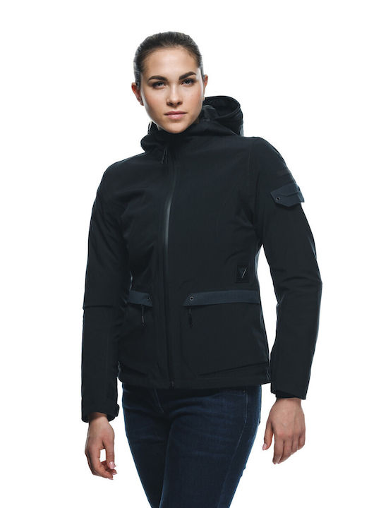Dainese Centrale Absoluteshell Pro Γυναικείο Μπουφάν Μηχανής 4 Εποχών Αδιάβροχο Μαύρο