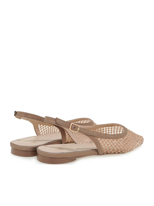 Miami 222 Pantofi balerini pentru femei Slingback in Auriu Culori