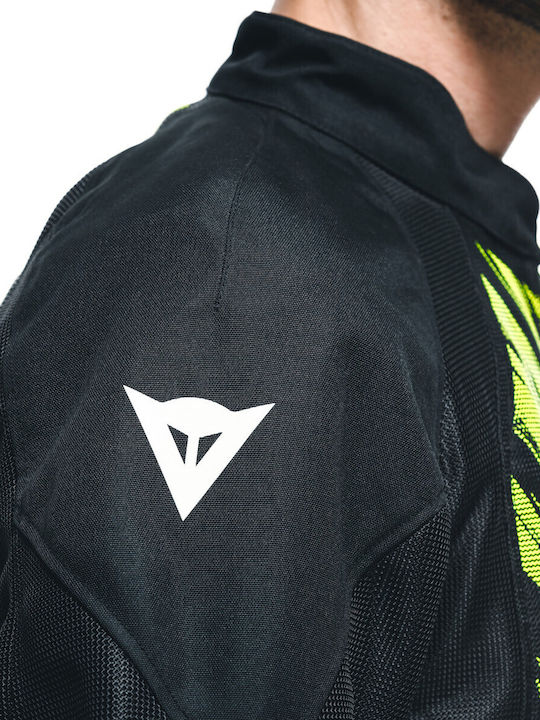 Dainese Herosphere Air Tex Men's Motorcycle Jacket 4 Seasons Black/Fluo Yellow