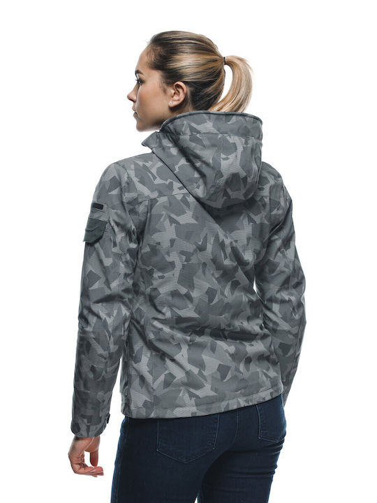 Dainese Absøluteshell Pro Women's Motorcycle Jacket 4 Seasons Waterproof London Fog Camo Dots