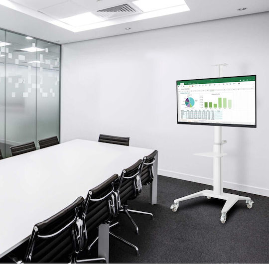 Techly ICA-TR48W Βάση Τηλεόρασης Δαπέδου έως 70" και 70kg