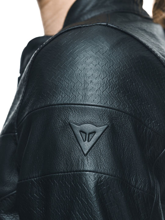 Dainese Itinere Γυναικείο Μπουφάν Μηχανής Δερμάτινο 4 Εποχών Μαύρο