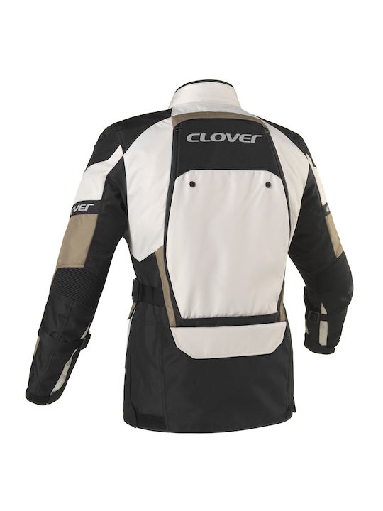 Jacke Touring Clover Dakar-2 Wp 1735 N/sa Schwarz Sand Ecru Jacke Touring Clover Dakar-2 Wp 1735 N/sa Schwarz Sand Ecru