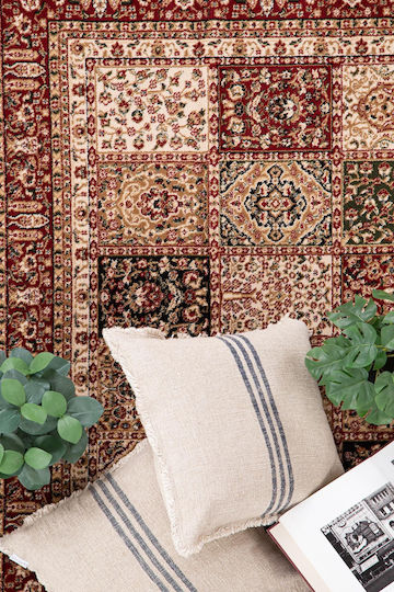 Royal Carpet Teheran 5093 Teppich Rechteckig Synthetisch,Polyester/Cotton/Leather Red