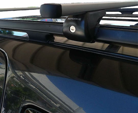 Menabo Aluminum Car Roof Bars 127cm for Jeep Grand Cherokee 1991 for Cars with Factory Bars Set with Roof Rack Legs MΠ.GRANDCHEROKEE.01