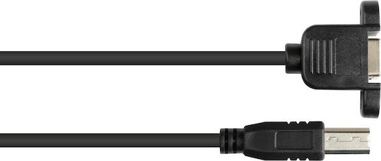 Cablu Alcasa USB 2.0 B B 1m USB USB B Negru
