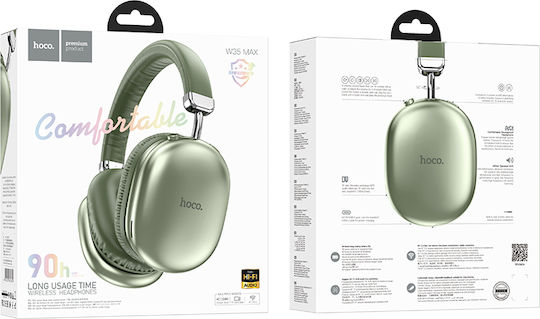 Hoco W35 MAX Fără fir / Cu fir Over Ear Căști cu 40 ore de Funcționare Verzi