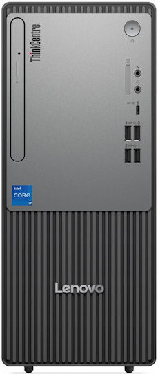 Lenovo ThinkCentre Neo 50t Gen 5 Desktop PC (i3-14100/8GB DDR5/256GB SSD/W11 Pro) mit Tastatur (International English)