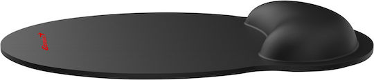 Genius WMP100 Mouse Pad (250mm) με Στήριξη Καρπού Μαύρο 31250011400