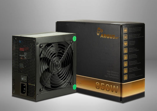 Inter-Tech ArgusNT BPS-850 850W Μαύρο Τροφοδοτικό Υπολογιστή Full Wired 80 Plus Bronze