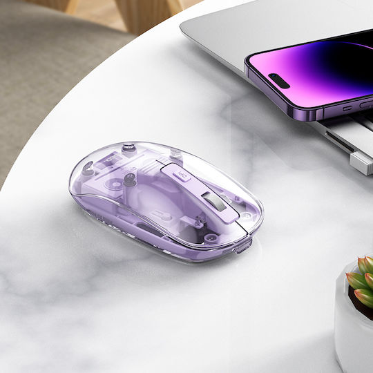 Hoco GM29 Ασύρματο Bluetooth Ποντίκι Μωβ