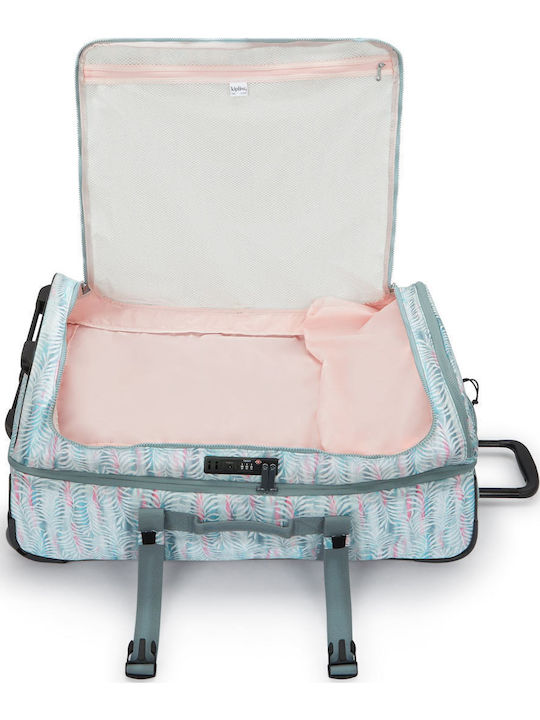 Kipling Valiză Mare De Călătorie Din Material Textil Palmtree Leaves Cu 4 Roți Înălțime 76 Cm
