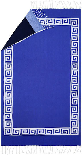 Aquablue Beach Towel Black with Fringes 90x180cm.