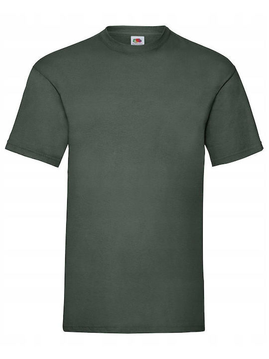Fruit of the Loom Valueweight Men's Short Sleeve Promotional T-Shirt Bottle Green
