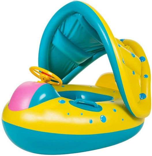 Swimming Aid Swimtrainer 73cm with Sunshade Yellow