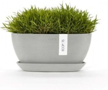 Ecopots Farfurie Pot Grey 25.6x11.7buc 74.044.30S