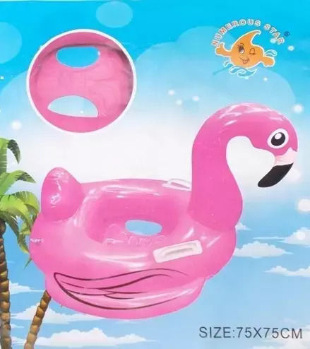 Kids Swim Trainers with Length 75cm for 3 Years and Older Pink Flamingo Flamingo