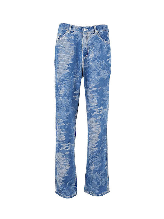 Men's Jeans Pants with Loose Fit Blue