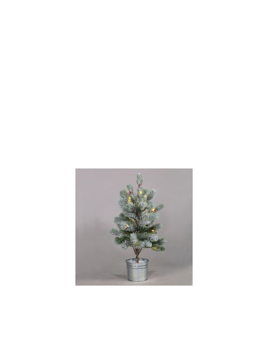 Beleuchtet Weihnachtsdekoration Baum Kirschen Klassisch 55cm Batterie Grün