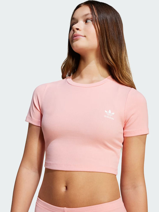 Παιδικό Crop Top Κοντομάνικο Φούξια Originals