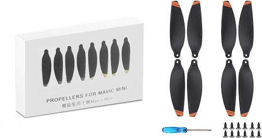 8 Pieces 4 Pairs Accessories DJI Mavic Mini 4726f Wing Propeller Blade Drone Specification Orange Edge