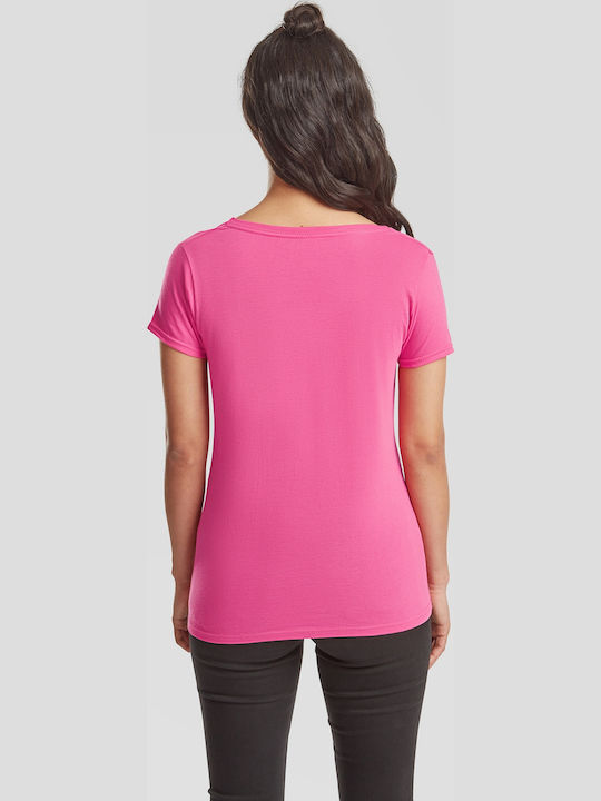 Fruit of the Loom Iconic Γυναικείο Διαφημιστικό T-shirt Κοντομάνικο σε Χρώμα