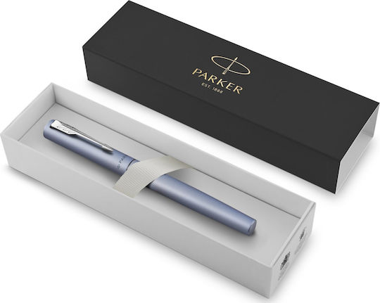 Parker Vector Xl Replacement Nib Medium Silver made of Brass with Blue Ink and with 1 Replacement Nibs