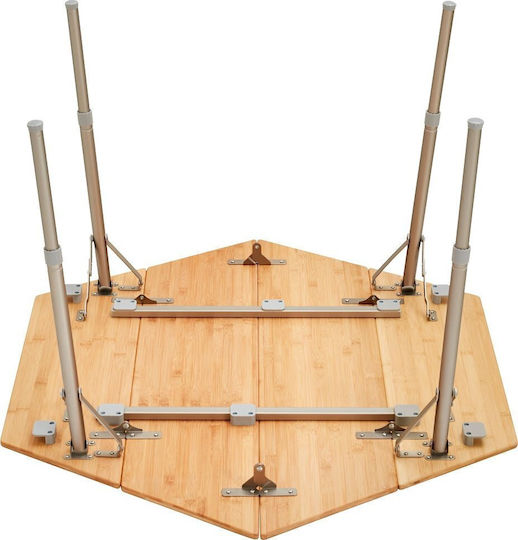 KingCamp Τραπέζι Αλουμινίου για Camping Πτυσσόμενο 22x20x20cm Ασημί