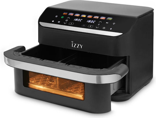 Izzy Air Fryer with Double Detachable Bucket 11lt Black IZ-8260