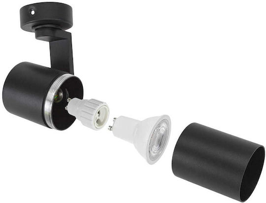 Spectrum Monos Spot cu Soclu GU10 în Culoare Negru