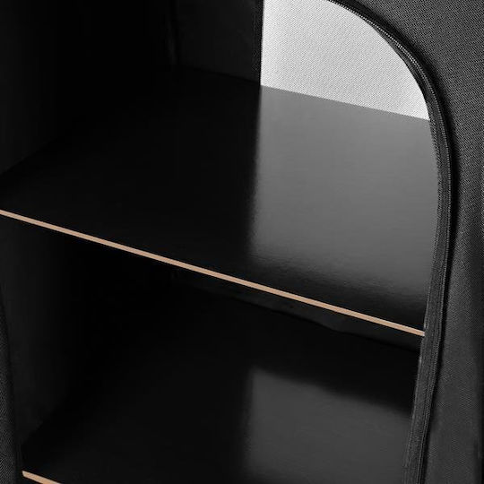 Nils Aluminum Wardrobe for Camping Folding Black