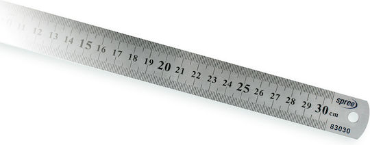 Spree Χάρακας Μεταλλικός 30cm Γκρι