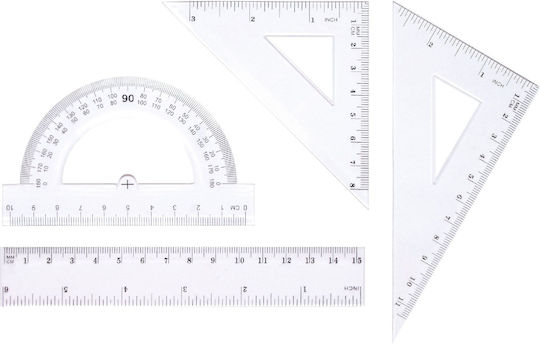 Tetis Χάρακας Πλαστικός 15cm