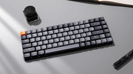 Keychron K3 QMK V3 K3X-B1 Wireless Gaming Mechanical Keyboard 75% with Keychron Red switches and RGB lighting (English US)