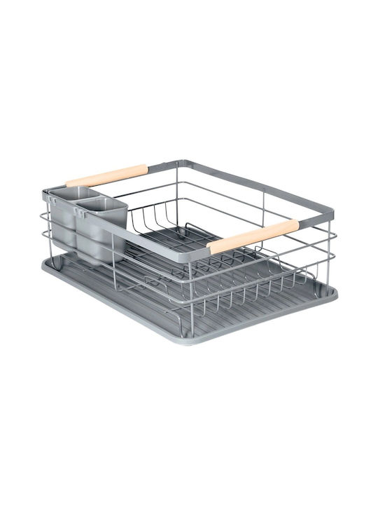 Vilde Metallic Gray Cutlery Drainer 42.5x32x14.5cm