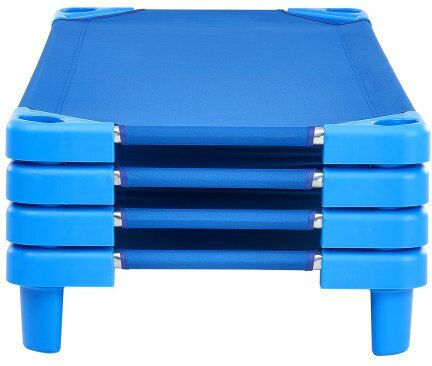 Vevor Στοιβαζόμενα Παιδικά Κρεβατάκια 52" X 23" Νηπιαγωγείο Μπλε Σετ 4 Etwsdcjxbzczu4jg0v0
