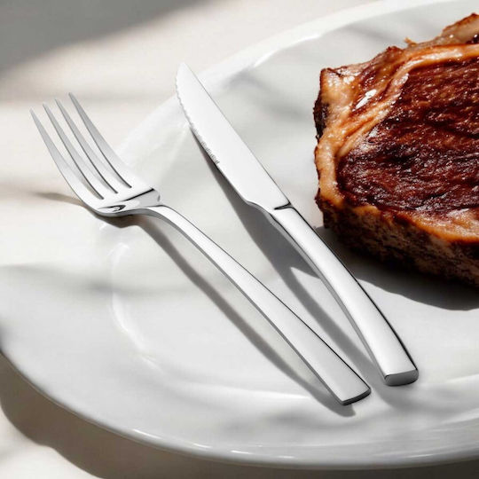 Berlinger Haus Steak Cutlery Σετ Μαχαιροπίρουνα Ανοξείδωτα Ασημί 12τμχ