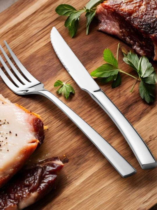 Berlinger Haus Steak Cutlery Σετ Μαχαιροπίρουνα Ανοξείδωτα Ασημί 12τμχ