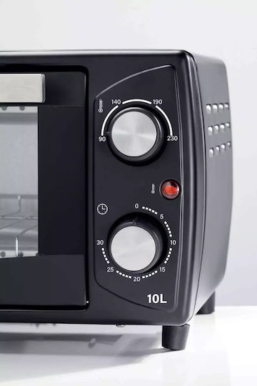Ariete Mini Ηλεκτρικό Φουρνάκι 10lt Χωρίς Εστίες Γκρι